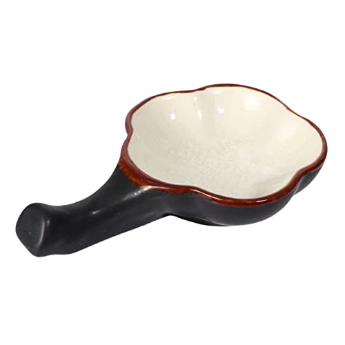 HOMSFOU Ceramic Ink Plate Calligraphy Brush Multi-Grid Palette Delicate Paint Tray for Chinese Calligraphy Art Supply