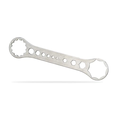 HOUSON Clé à fourche de vélo de montagne, outil de fixation en acier inoxydable pour démonter les capuchons de fourche de suspension Suntour et RST