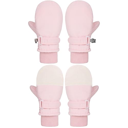 Image of Urban Virgin Toddler Waterproof Outdoor Infant Mittens Baby Winter Gloves Dino Cuffed Warm Fleeced Kids Ski Gloves For Teens