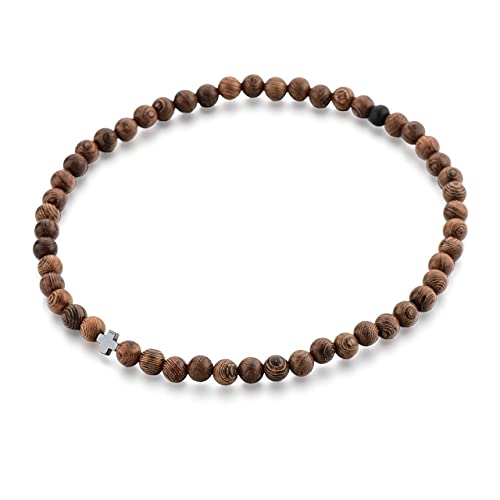 St John the Baptist Orthodox Wooden Prayer Beads Bracelet | Men Women 8 MM + Hematite Cross | Great Gift2