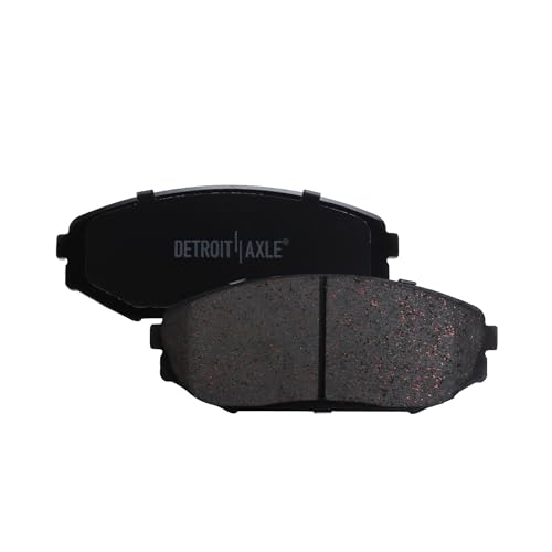 Image of Detroit Axle - Front Brake Pads for 1999-2004 Honda Odyssey, 2001-2002 Acura MDX, Ceramic Brake Pads w /Hardware Replacement