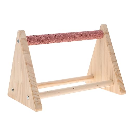 GALPADA 1Pcs Portable Parrot Wood Climbing Stand Bird Activity Rack for Exercise Play for Home Office Pet Shops Random Random Color