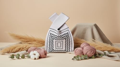 Image of Knot Bag, Mini Knit Tote Bag, Extra Thickened Japanese Knot Bag, Wristlet Handbag - 1 /2 /6 Pack