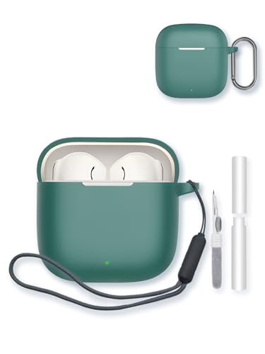Huawei FreeBuds SE 3 Bluetooth�C���z���p�P�[�X�A�\�t�g�v���e�N�V�����ABOVUGAC�V���R���P�[�X�J�o�[ �L�[�`�F�[��&�N���[�j���O�L�b�g&�X�g���b�v�t�� Huawei FreeBuds SE 3�C���z���p-�O���[��
