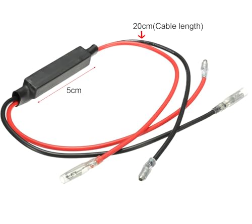 Image of Gebildet 4PCS Motorcycle Resistor 12V Motorbike Turn Signal Indicator Resistor 10W10Ω Adaptor Flash Fix Error LED for Motorcycle Motorbike(Y-066)