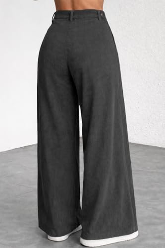 Image of V TOWN Polycotton Regular Fit High-Waist Bone Pocket Trousers for Women & Girls | Super Soft & Comfortable | Stylish & Elegant Trouser Pants for Casual Outings, Parties, Office,Travel & Gift