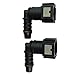 Fuel Line Quick Connector 5/16 Bundy Female to Barb for 6mm ID Nylon Tubing Elbow 90 Degree for 5/16 Steel to 1/4 Nylon Tube, Pack of 2