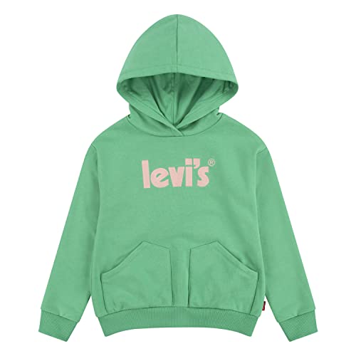 Levi's Kids Lvg square pocket hoodie flicka 2–8 år, Vintergrön, 4 År