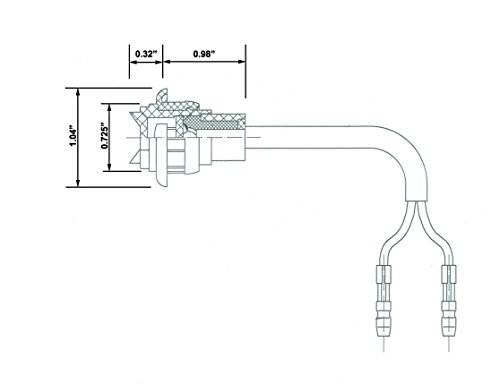 Set Of 2 3/4" Bullet Amber Mini Round Led Light Clearance Side Marker Truck Trailer #TOP1
