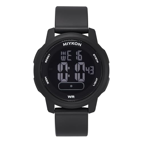 Image of Miykon Ultra-Thin Digital Watch for Men - Minimalist Waterproof Sports Watch with Large Easy to Read Display - Shockproof Resin, Super Illuminator, Stopwatch & Timer, Alarm, Dual Time, 24hr Military Time