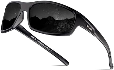BEALER Óculos de sol esportivos polarizados para homens, leve, ar...