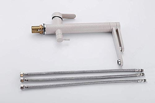 Robinet d'eau potable pour évier de cuisine avec mitigeur noir mat pivotant