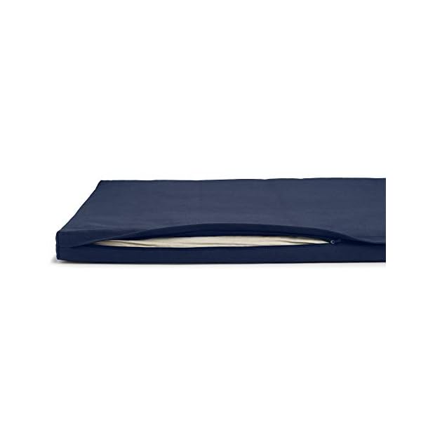 Basaho Zabuton Meditation Mat | Organic Cotton | Recycled Woollen Fibre Filling - Image 3