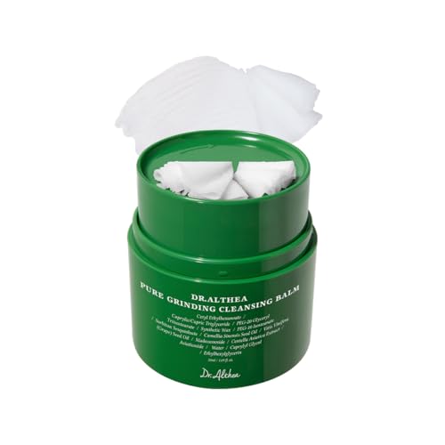 Dr.Althea Pure Grinding Cleansing Balm | Hygenic One-Step Makeup Cleansing Oil with Madecassoside | Non-Greasy Sorbet Texture | Soothing for All Skin Types | Korean Vegan Skin Care | 1.69 Fl Oz
