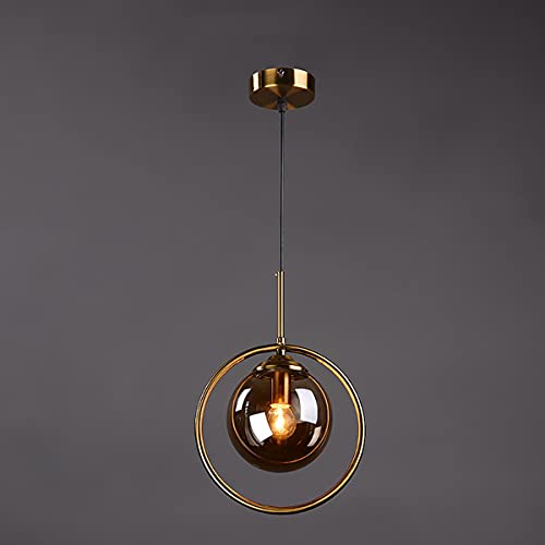 Luminaire suspendu LED moderne en verre cristal de plafond