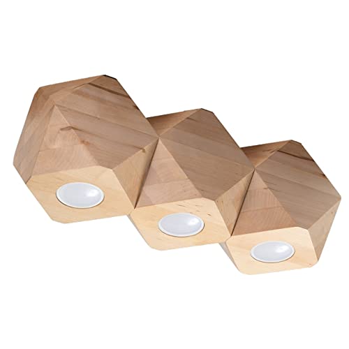 Plafonnier Nixon 40 Noir SOLLUX lighting NL.0110 pour éclairage intérieur
