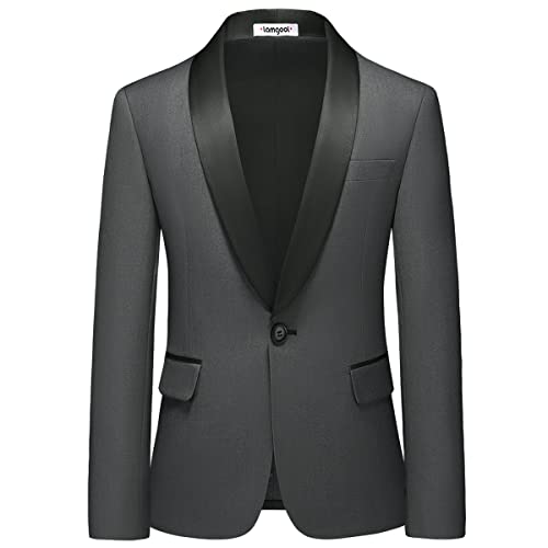 Image of Boy Suits 3 Piece Slim Fit Formal Suit Set with Tuxedo Jacket Vest Pants for Kids Wedding Ring Bearer Party