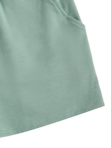 Image of SOLY HUX Girls 3 Packs Sweat Shorts Elastic Waist Casual Summer SweatShorts Teen Apparel