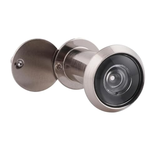 Mirilla de latón con protección visual de 220° de gran angular con lentes ópticas de vidrio. Orificio de 16 mm. Mirilla de latón con taladro, longitud ajustable. Mirilla para puertas de 35-60 mm de