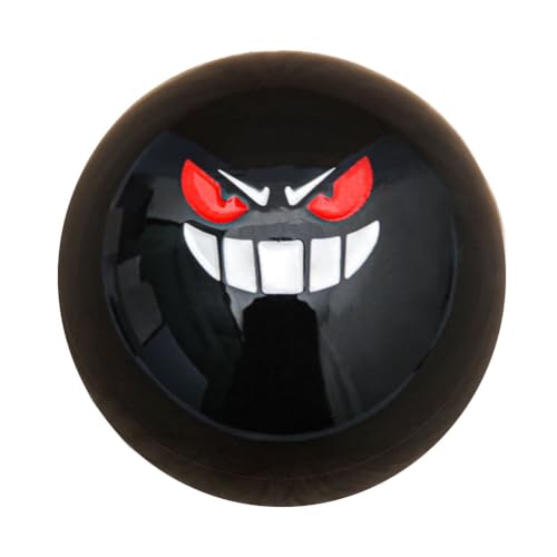 LiNeely JDM Ghost Smile face Shift Black Button White Ball Shape Acrylic Gear Lever car Universal car Accessories Modification