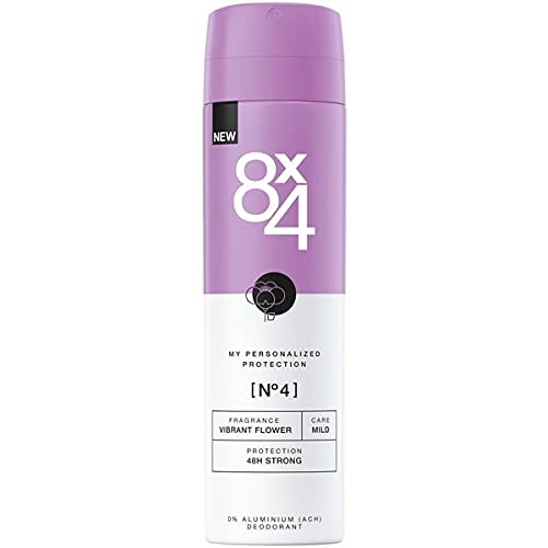 8x4 Deospray Frauen - No. 4 (Vibrant Flower) - 6er Pack (6 x 150ml)