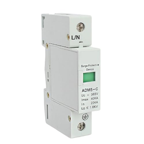 Zabezpieczenie przeciwprzepięciowe, 1P, 40KA, 110V, 220V, 380V AC, do szyny DIN SPD