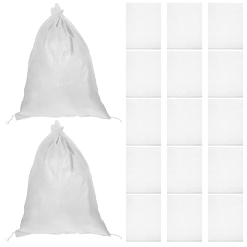 HOLIDYOYO 24pcs White Polypropylene Woven Packing Bags Sturdy Multi-functional Use