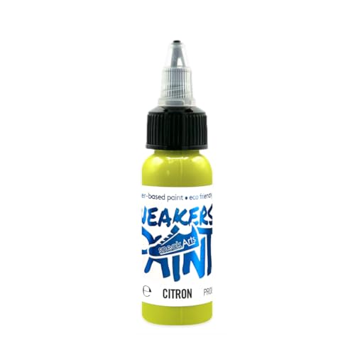 Peinture pour Cuir et Textile - Citron - 30ml - Personnalisation Sneaker, Chaussure, Veste, Sac, Vetement, Jean | SneakArts