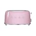 SMEG TSF02 - Tostadora para 4 rebanadas cadillac pink/lacado/6 niveles de tostado/39,4x20,8x21,5cm
