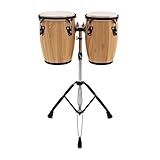 Mini Congas Percussion Compact avec Support Gear4music 9