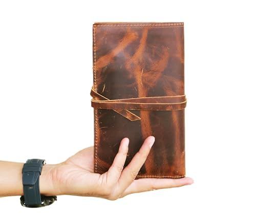 Jaald ROLL PENCIL Genuine Leather Pencil Roll Brush Case Pen Holder Organizer Brushes Ruler Stationary Pouch Gift thumb #7