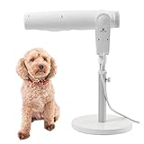 [三ッ谷電機] ペットドライヤー 犬用 ハンズフリー ペティオン ドライヤー スリム 自立型 犬用 角度調整 高さ調整 風量調整