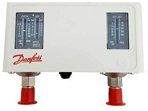 Low Current Electronic Manual Air Pressure Switch Sensor for Boilers, Automobiles, Air Conditioning Systems, Pumps, Steam Turbine by Danfoss Model: KP15 Manual (Range: -0.2 to 7.5 bar)-image-32