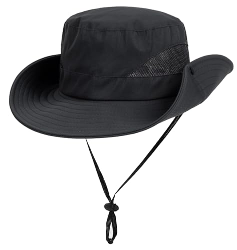 Boys-Girls Summer Wide-Brim Sun-Hat UV-Protection for Kids Toddler Fishing-Hat-Outdoor Safari-Hat (6-14Y)4