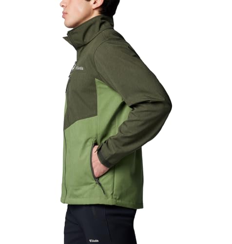 Columbia Men's Cruiser Valley II Softshell, Canteen Heather/Greenscape Heather, Small3