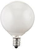 Sterl Lighting – 40 Watt G16.5 Mirror Vanity Round Light Bulbs Type G E12 Candelabra Base 120 Volts 2.75In 370Lm White Decorative Chandelier or Sconce Mini Globe Incandescent 2700K WW White – 10 Pack