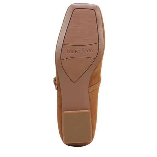 Franco Sarto Womens Tinsley Mary Jane Flat Saddle Tan Suede 7.5 M by Franco Sarto - Used condition - Image 4