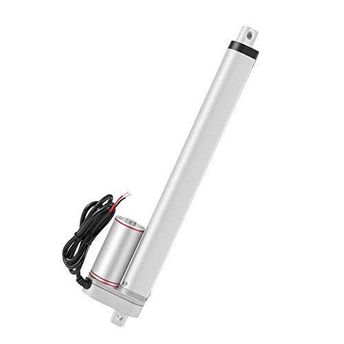 Siłownik liniowy elektryczny 50 mm / 100 mm / 150mm / 200mm / 250mm / 300mm / 400 mm / 500 mm 12VDC JS-TGZ-U1 Elektryczny pręt napędowy z wspornikami montażowymi (300 mm)