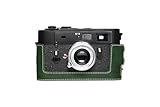 leica m50 Color verde Funda de Cuero Genuino Hecho a Mano con Media cámara para Leica M5 de Color Verde