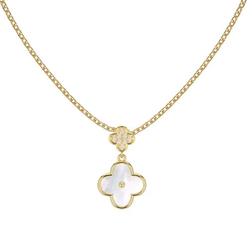 Collier trèfle porte-bonheur en or et argent pour le style quotidien