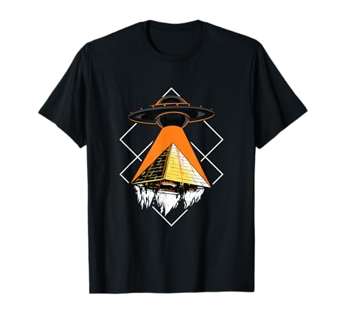 Funny Alien Addiction Pyramid Of Cheops | UFO T-Shirt