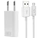 Produktbild OKCS Ladeset - Micro USB Ladekabel 1 m + 1A Netzteil kompatibel für Galaxy, Xperia etc. - Farbe in Weiß