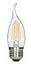 Satco S9573 Medium Bulb in Light Finish, 4.31 inches, 450Lm/Meduim Base, Decorative Bent Tip CA11-Shape