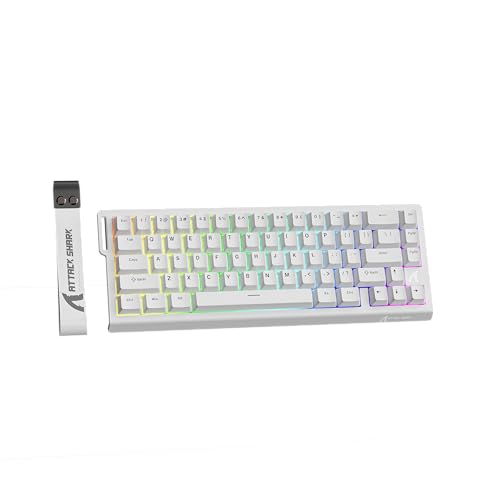 ATTACK SHARK X68HE ���s�b�h�g���K�[ �Q�[�~���O�L�[�{�[�h RT0.01mm 8000hz RGB �L��USB ���C�X�C�b�` 0.125ms�f�B���C �_�u�� PBT�R���^�[3.0�L�[�L���b�v �f�b�h�]�[�������@�\ �z�b�g�X���b�v�\ �i�s