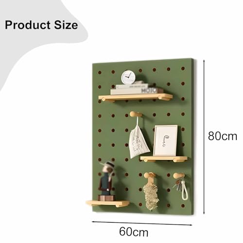 Genérico Estante de Pared para Garaje con Perforaciones, Almacenamiento de Brocas, Juego de Llaves, Soportes con Ganchos Largos, Organizador montado, centros de exhibición para el hogar, Tablero Perf