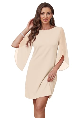 RUMIA Vestidos Casuales para Mujer 2025 Wedding Guest Dresses Cocktail Dresses Apricot M