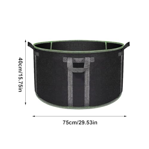 Saco de fieltro resistente y transpirable de 189 litros para huerto 6