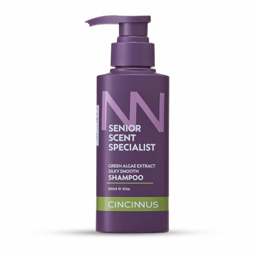 Image of Cincinnus Silky Smooth Shampoo | Green Algae Extract, Salicylic Acid, Lavender, Rose, B5 | shampoo for soft, shiny and smooth hair | Nourishing Shampoo for Dull & Rough Hair (300ml)