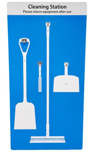 Image of Floor Cleaning Station Shadow Board (Blue- without products)