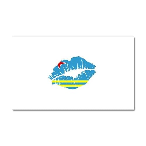 CafePress Aruba Flag Country Native Ancestry Car Magnet, 20"x 12"